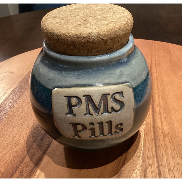 Tumbleweed pottery PMS Pills cork jar - Picture 2 of 9